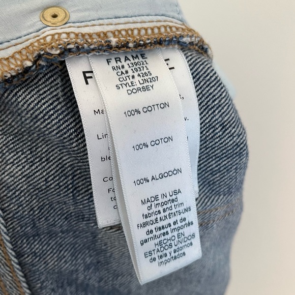 Frame Denim Jeans Frame Le Jane Straight Leg Relaxed High Rise